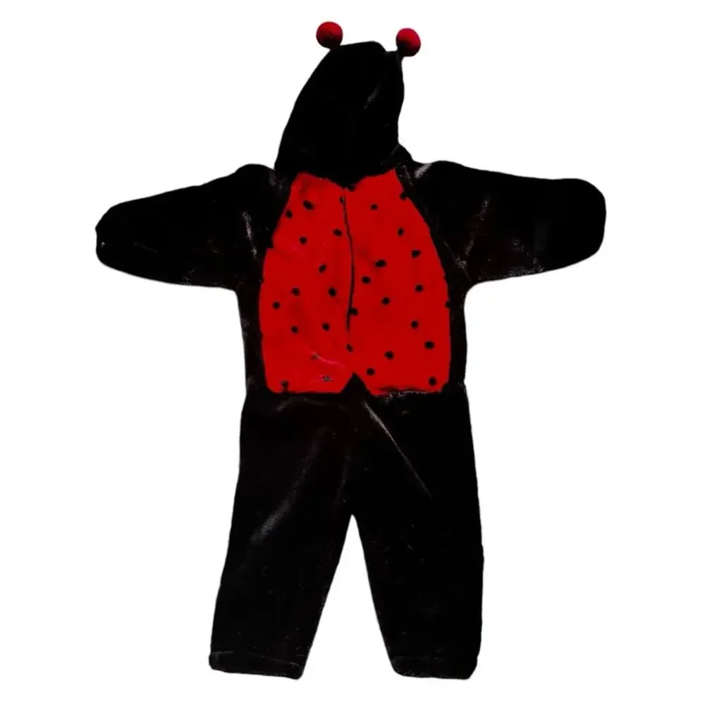 Ladybug kids full body faux fur Halloween costume size medium